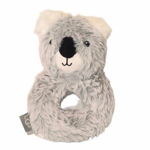 UGG Polar Glacier Gray Koala Rattle Stuffed Plush Toy 7"